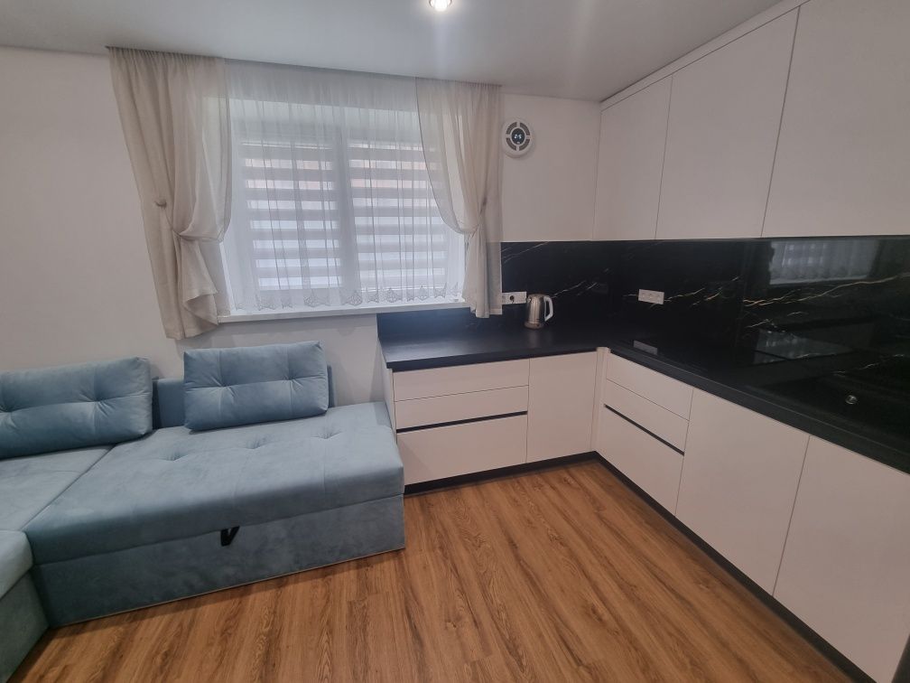 Furnished 1-Room Apartment with Designer Renovation and Built-in Appliances
