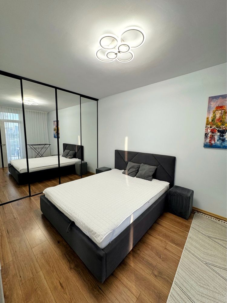 1-bedroom apartment with kitchen-living room in new building