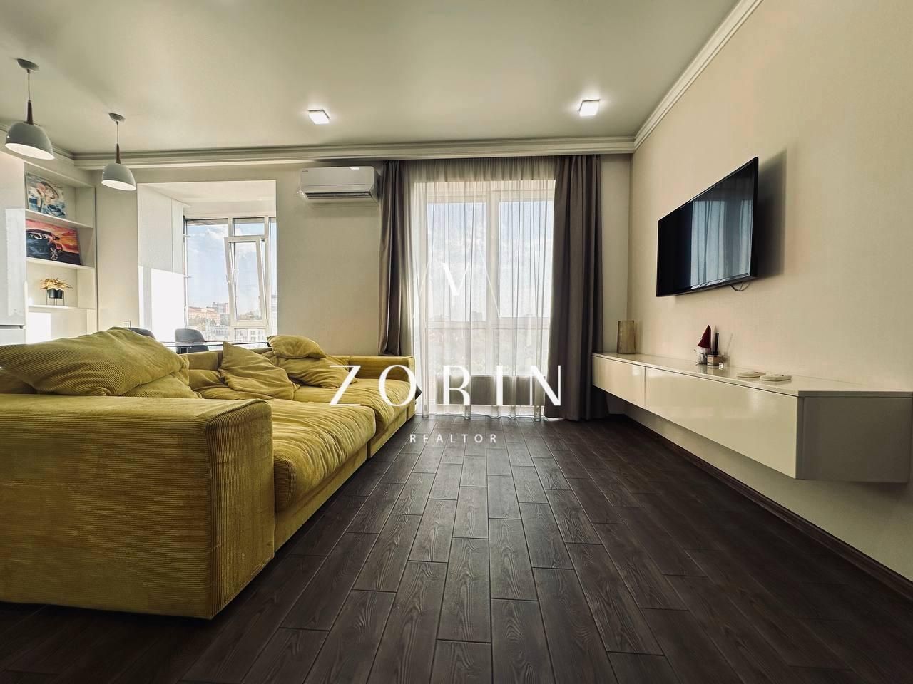 3-room apartment in Zhukovsky Complex, 80m², 6th floor, with designer renovation