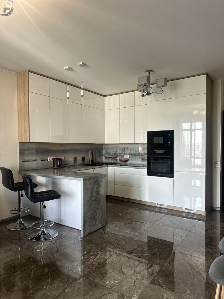 Two-room apartment in Parus Park complex with modern design and full furnishing