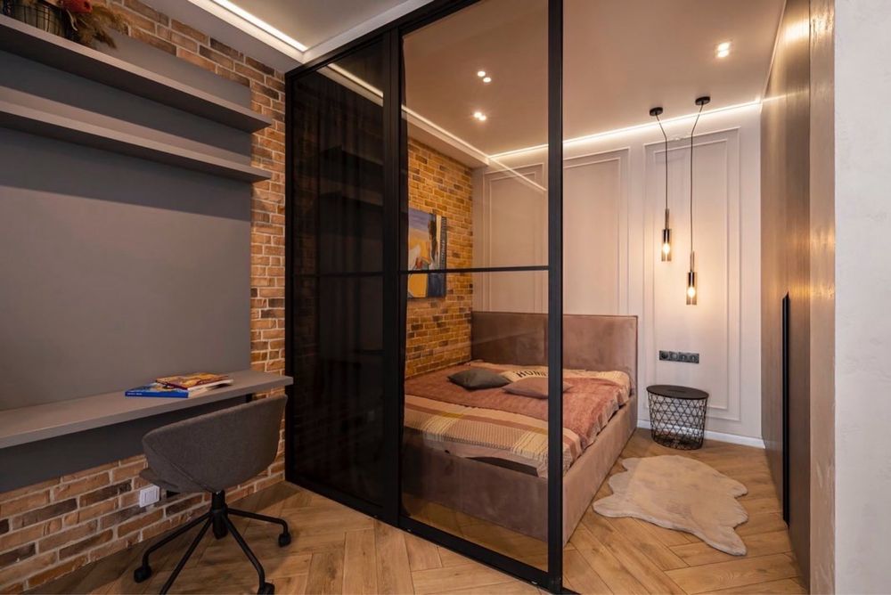 Дизайнерская квартира 42м² с видом на фонтан в здании Manchester
