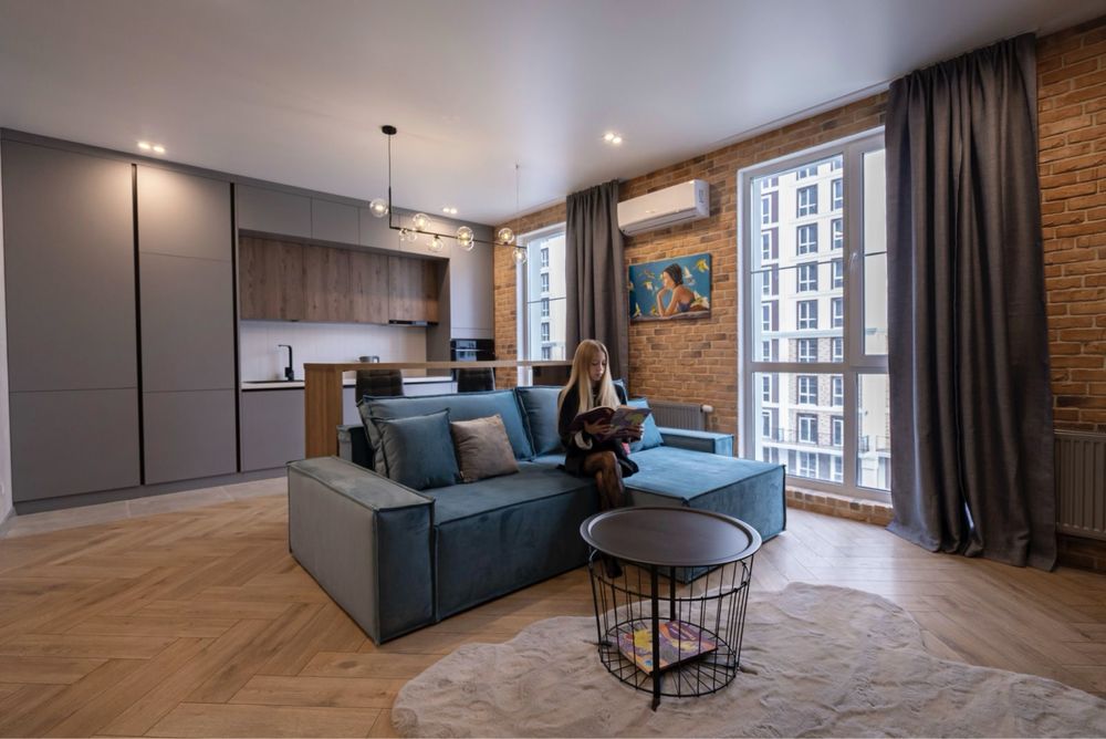 Дизайнерская квартира 42м² с видом на фонтан в здании Manchester