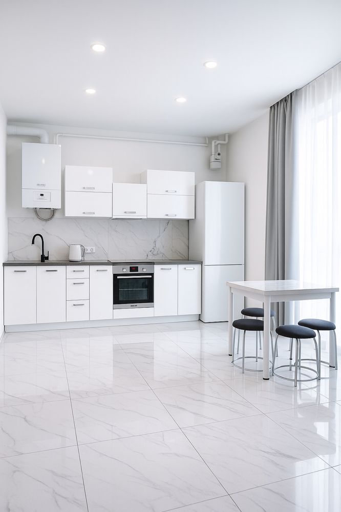 Spacious 1-bedroom studio apartment with separate bedroom in Lviv