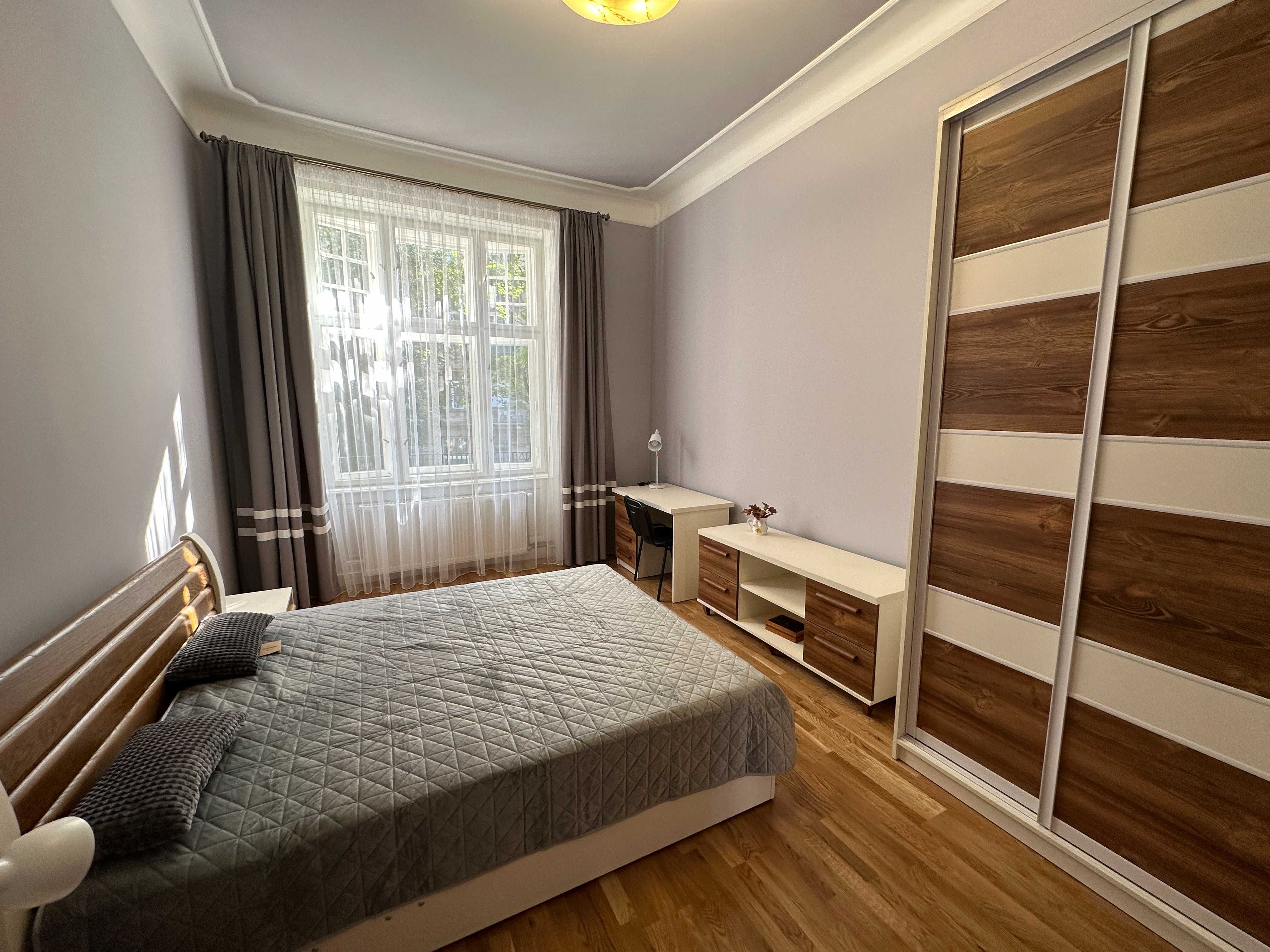 Renovated 2-Room Apartment with Fireplace in City Center