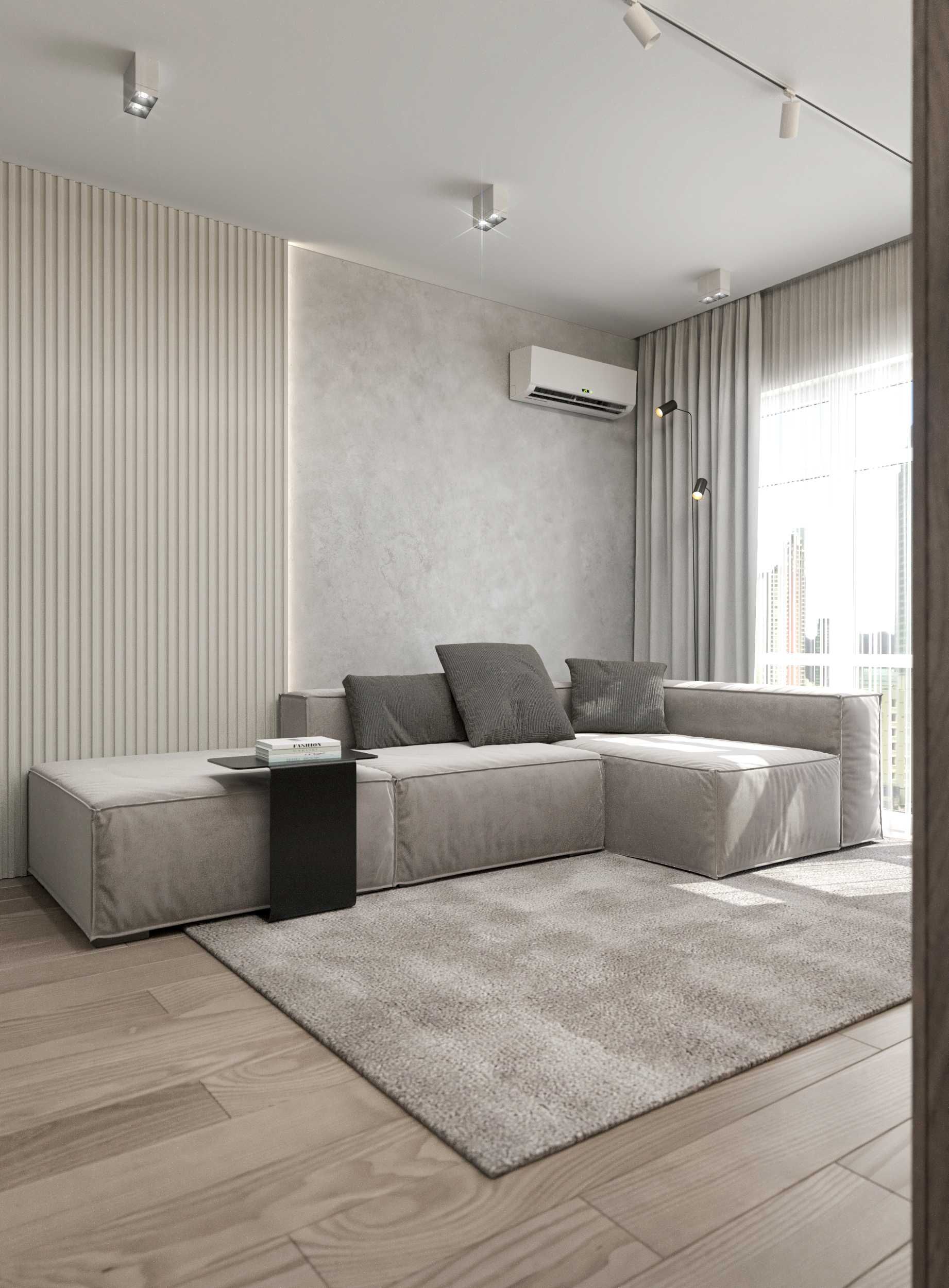 Modern apartment near city center with designer renovation