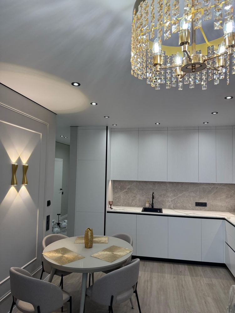 Designer Apartment in Novopecherska Vezha Complex, Pechersk District