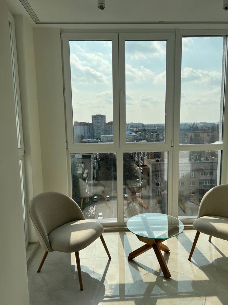 Modern Studio Apartment with Panoramic Windows and Full Amenities