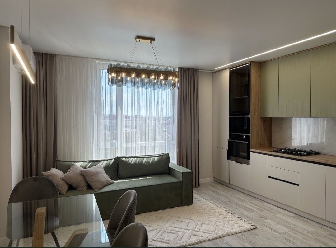 1-bedroom kitchen-studio in new building near Shuvaru market
