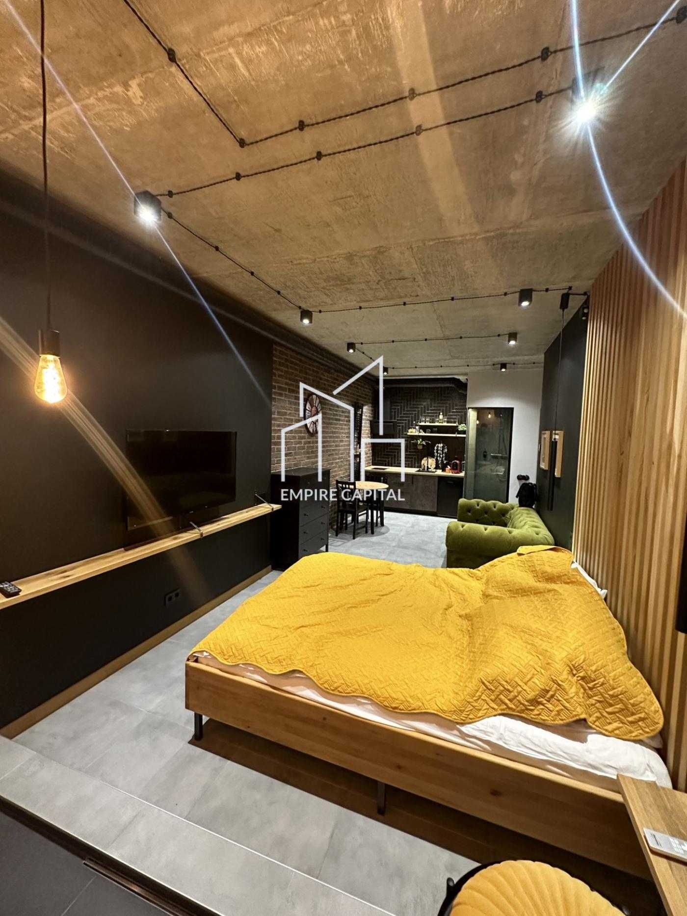 1-Room Apartment with Panoramic Windows and Designer Interior