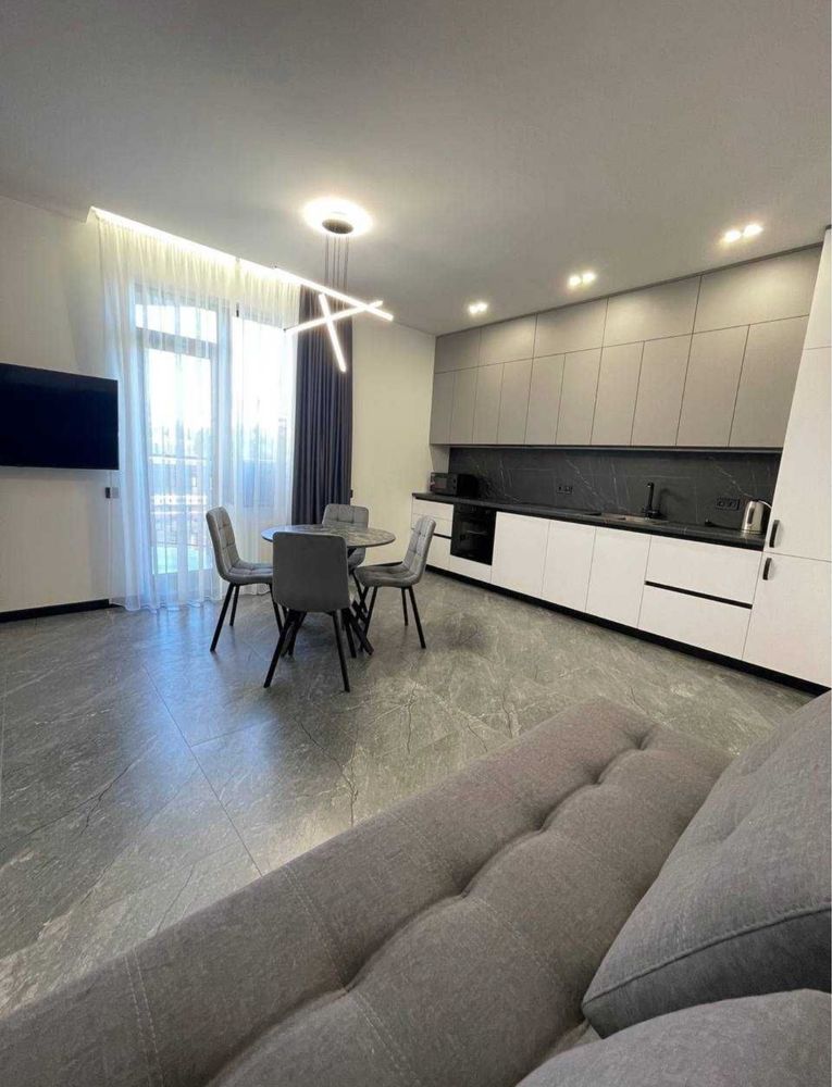 1-Bedroom New Apartment in Rodos Complex with Balcony and Green View