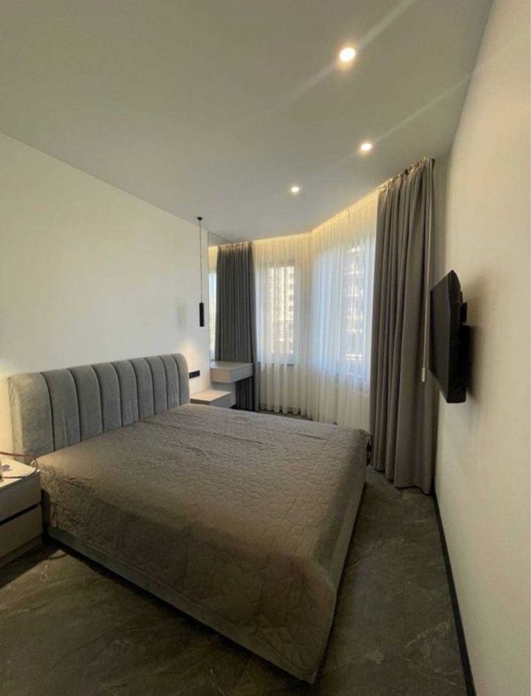 1-Bedroom New Apartment in Rodos Complex with Balcony and Green View
