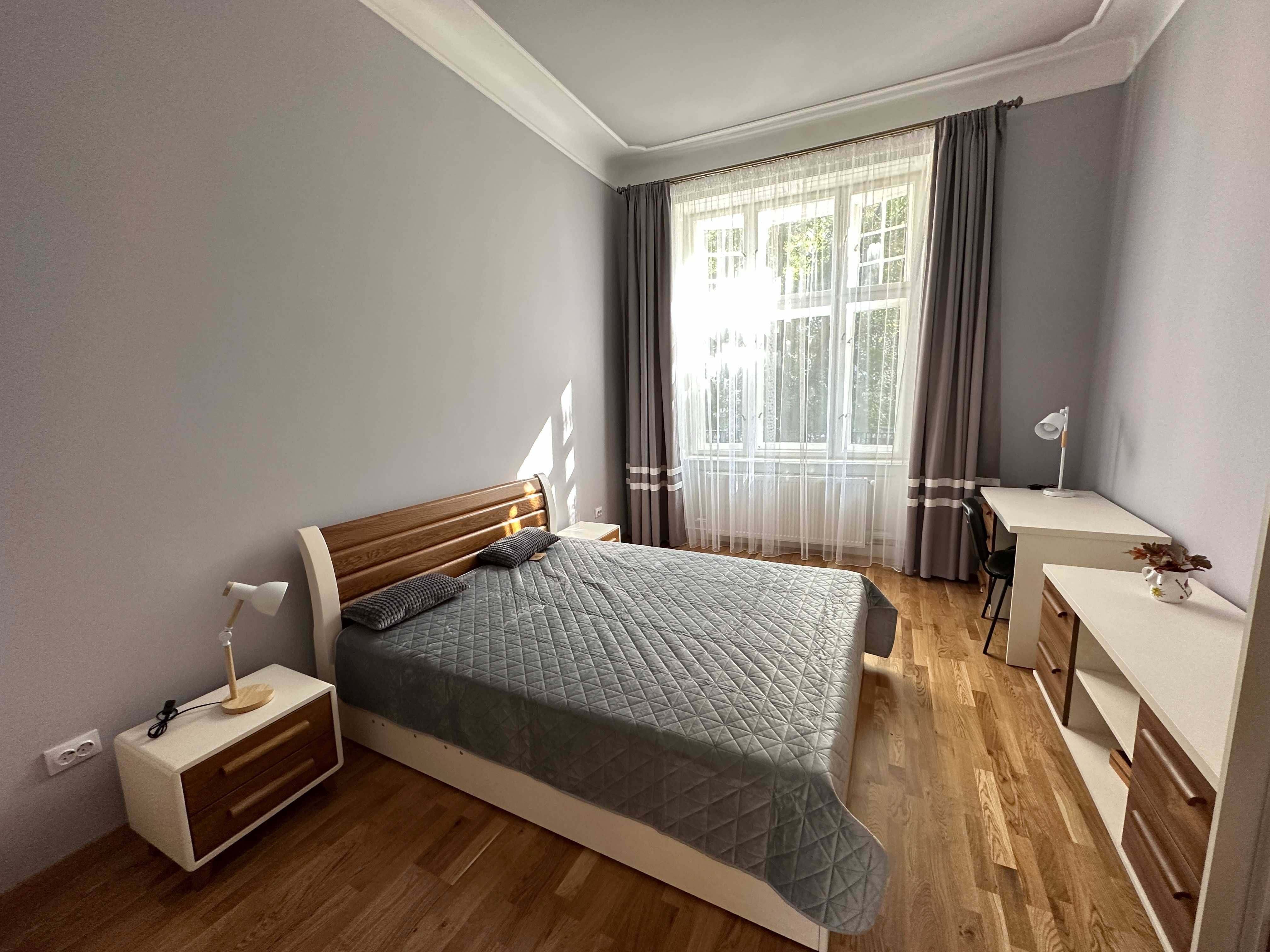 Renovated 2-Room Apartment with Fireplace in City Center