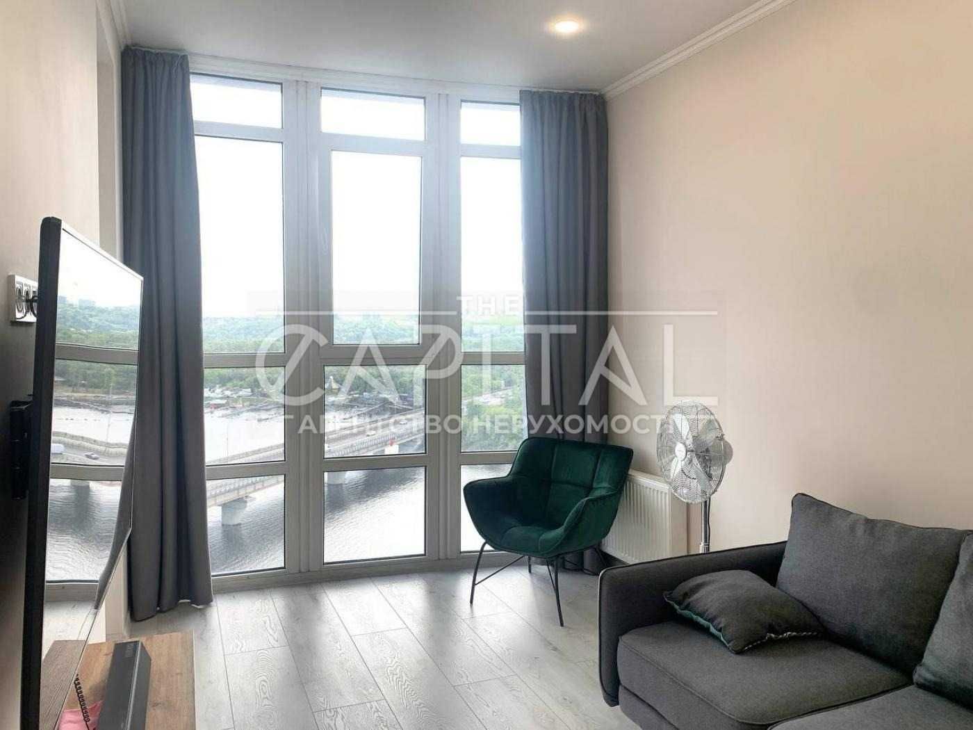 Spacious 2-Room Apartment with Panoramic River and City Views in Kyiv