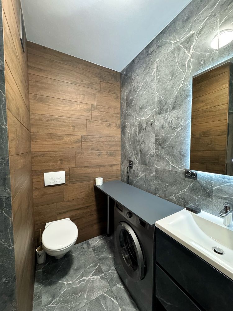 1-bedroom apartment with kitchen-living room in new building