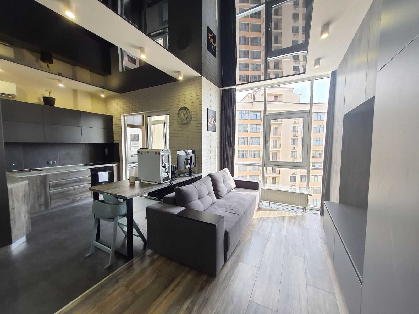 Designer Apartment with View on Tairova, Studio Layout
