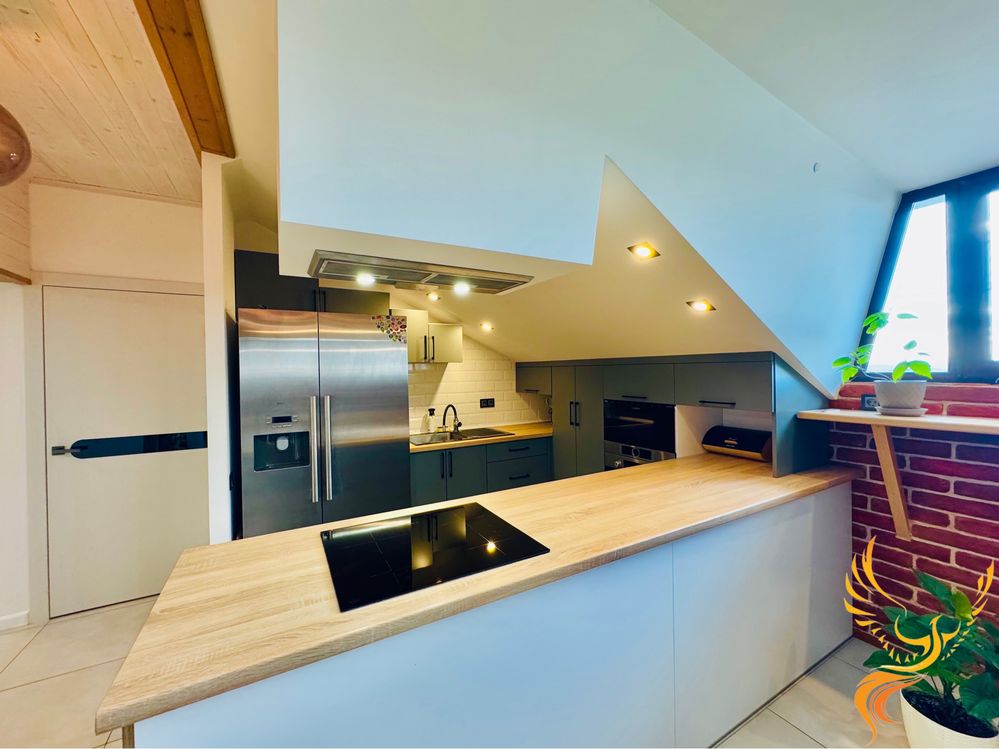 Two-Level Downtown Apartment with Designer Interior