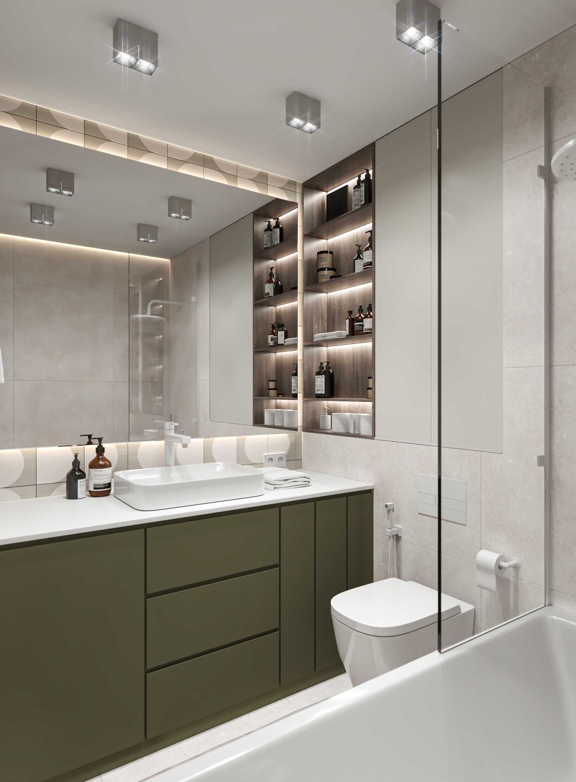 Modern apartment near city center with designer renovation