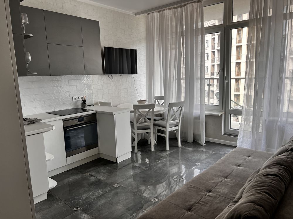 Modern Apartment Near Arkadia Beach with Sea View