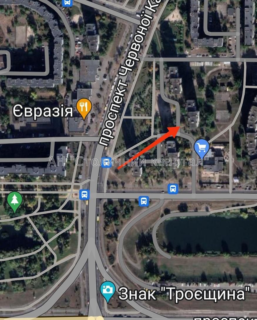 Two-room apartment on Red Kalyna Avenue, Troieshchyna area