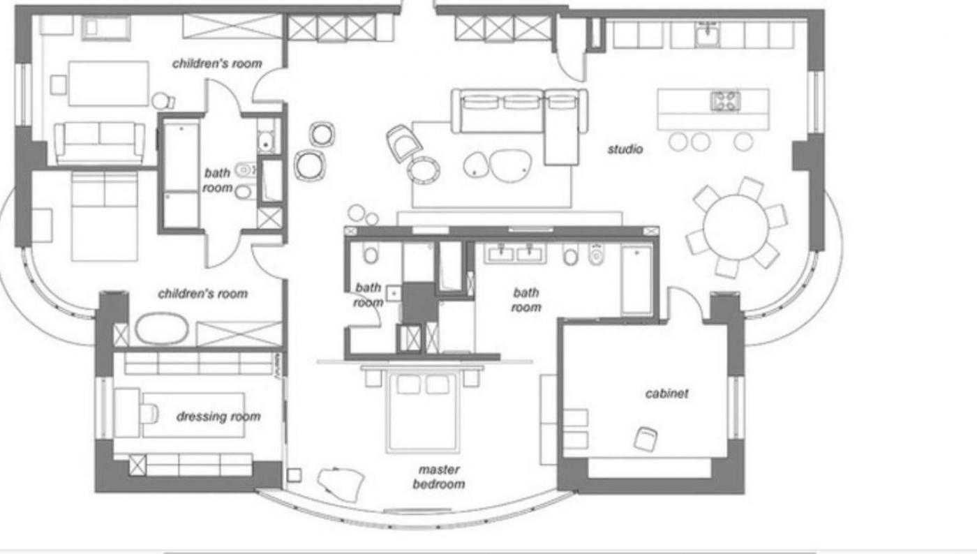 Luxury 200m² Designer Apartment in Triumph Complex