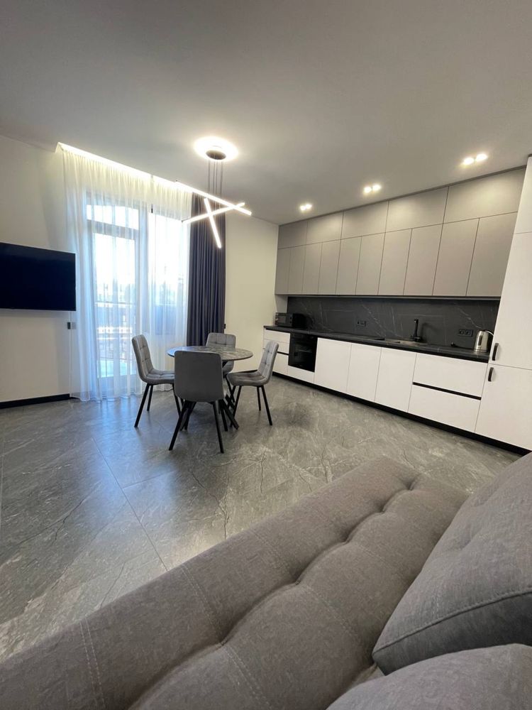 1-Bedroom New Apartment in Rodos Complex with Balcony and Green View
