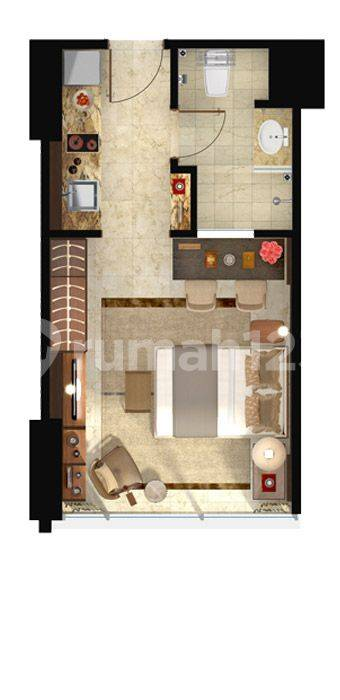 Modern Studio Near UPH Campus with Pool Access
