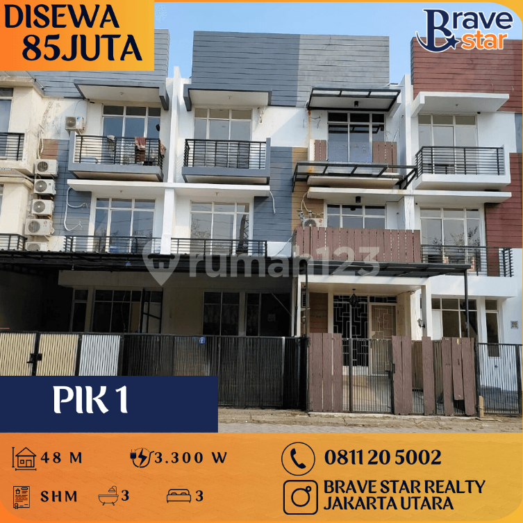 Modern 3-Bedroom Townhouse in PIK Complex