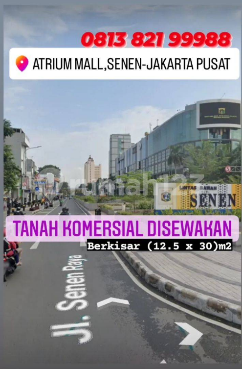 Commercial Land Near Atrium Mall Senen Jakarta