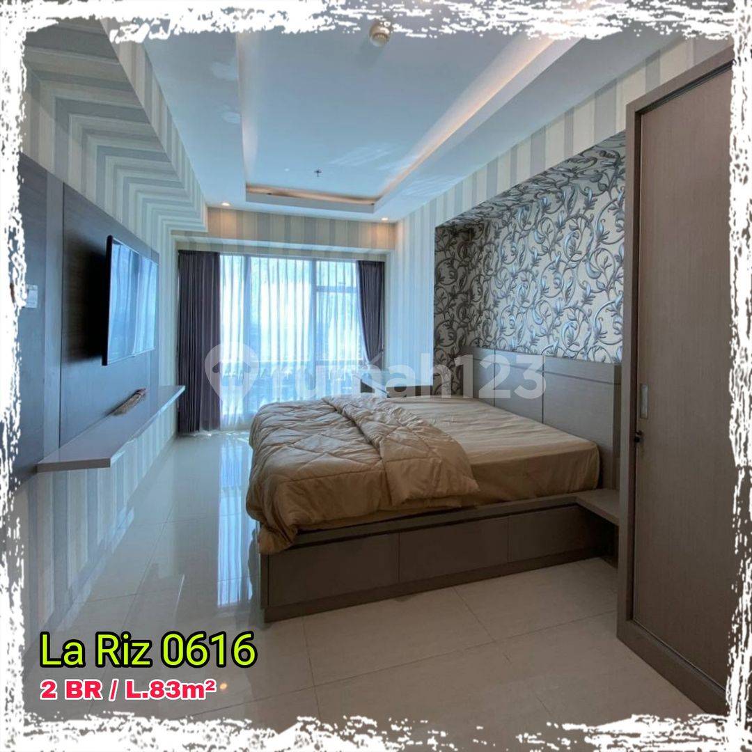Апартаменты Pakuwon Indah La Riz Mansion - 2 спальни с видом на город
