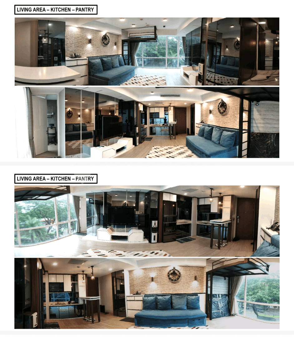 Толық жабдықталған 70м² пәтер Supermall Karawaci маңында