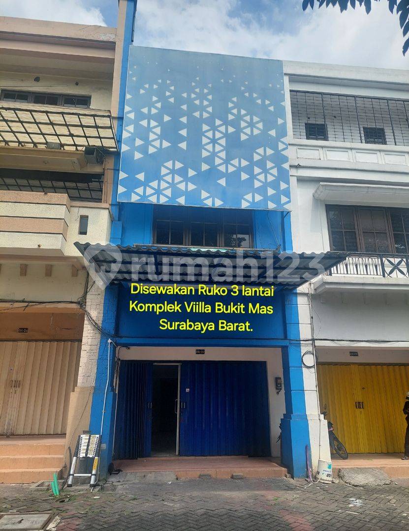 3-Story Commercial Shop House in Villa Bukit Mas, West Surabaya