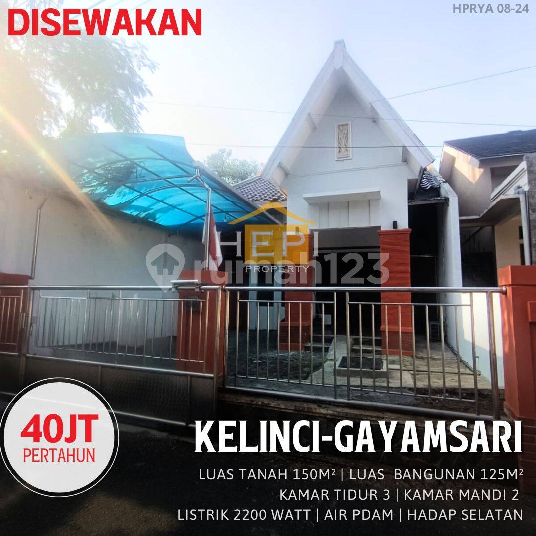 Rumah Disewakan di Kelinci-Gayamsari, Semarang