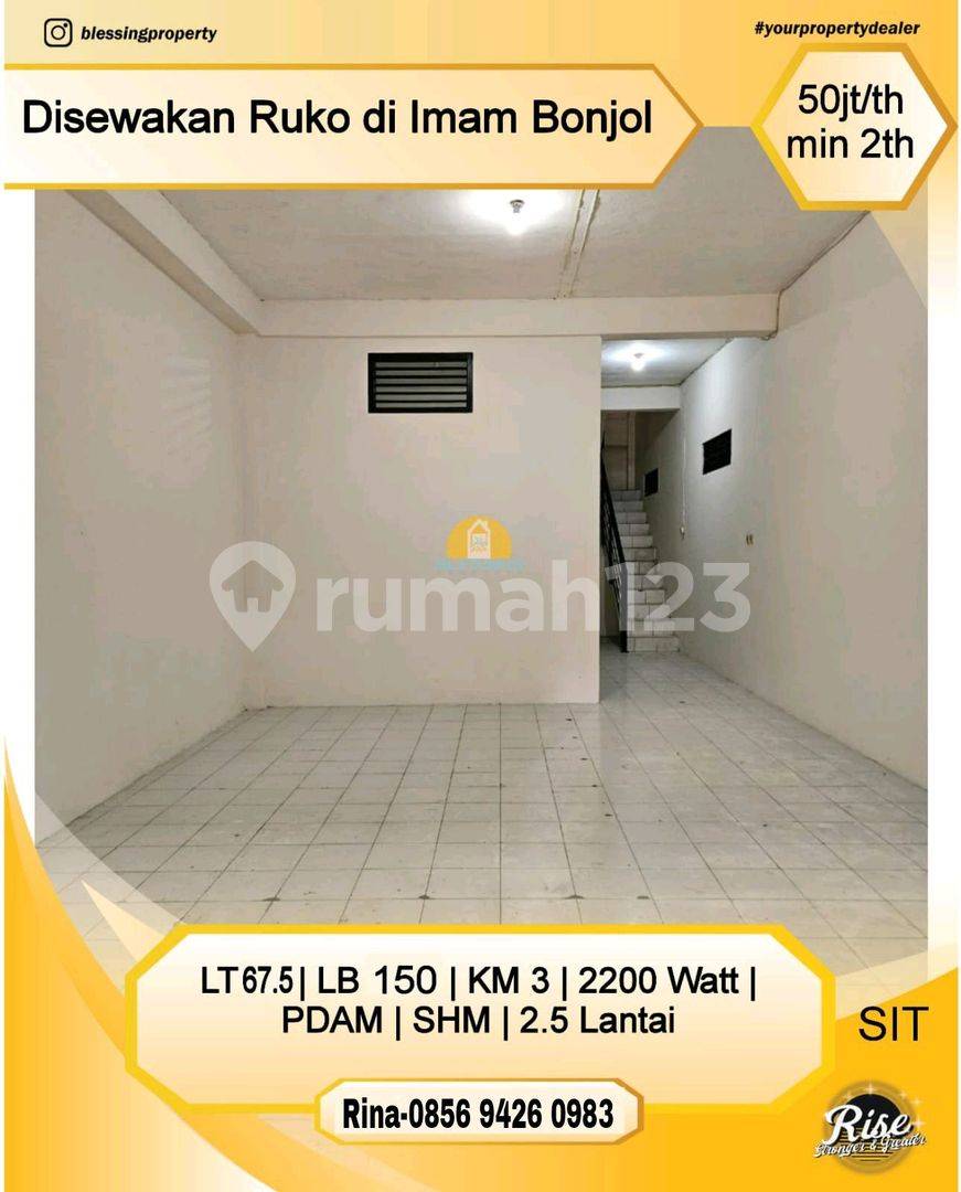 Strategically Located 2.5-Story Property, Minimum 2-Year Lease