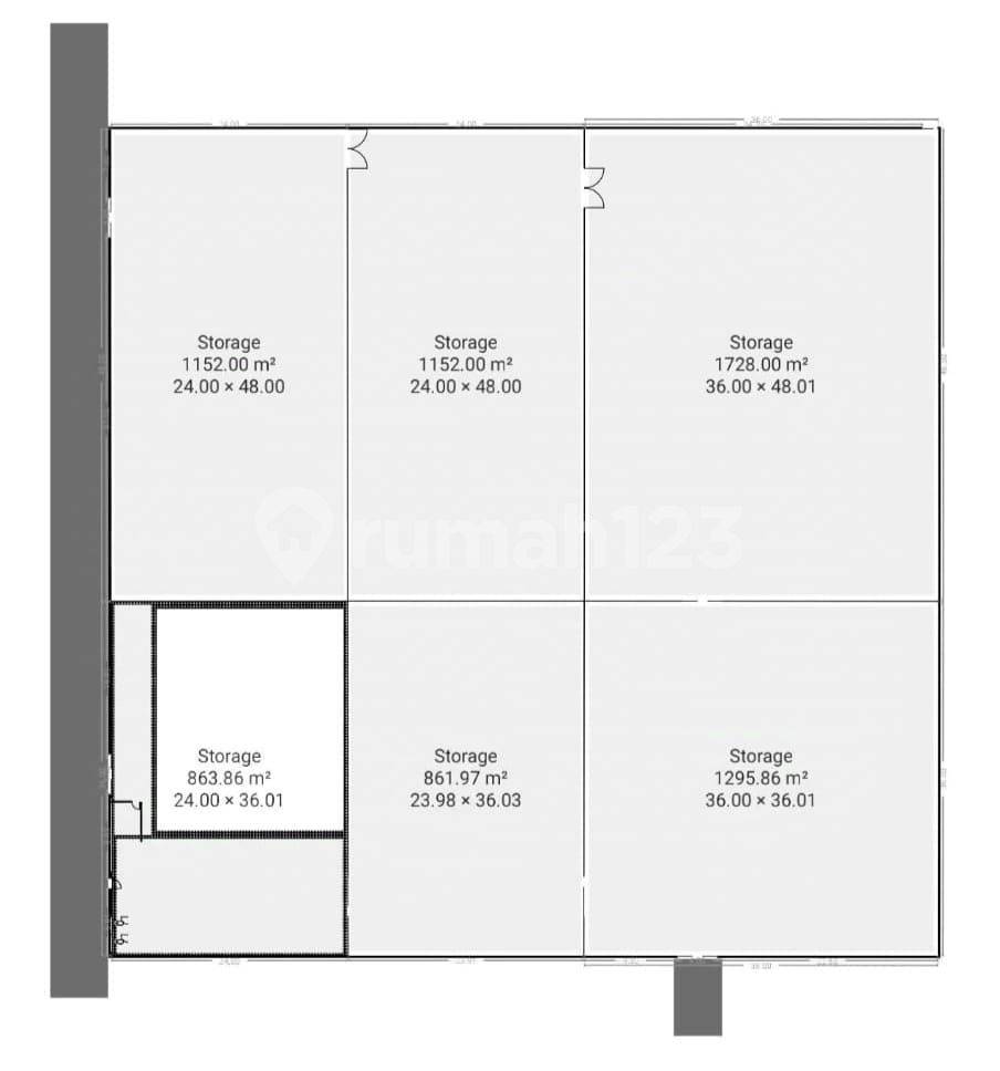 Large Industrial Warehouse in Leuwigajah Cimahi