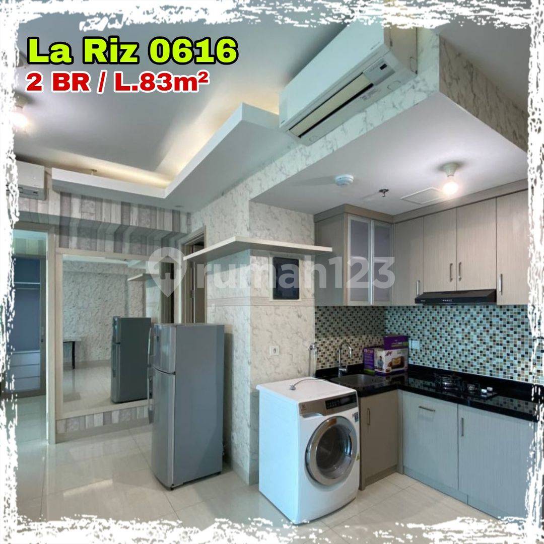 Апартаменты Pakuwon Indah La Riz Mansion - 2 спальни с видом на город